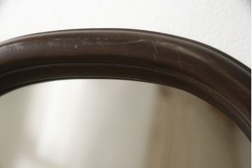 イギリスビンテージ　猫脚がかわいらしいスタンドミラー(鏡、姿見、ヴィンテージ)(R-053289)
