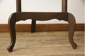 イギリスビンテージ　猫脚がかわいらしいスタンドミラー(鏡、姿見、ヴィンテージ)(R-053289)
