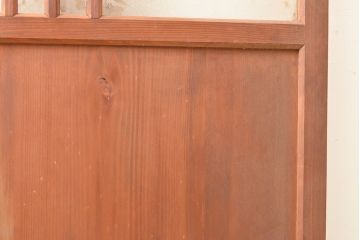 アンティーク建具　ダイヤガラス入りで大正ロマンな趣を感じる木製ドア(扉、建具)(R-053291)