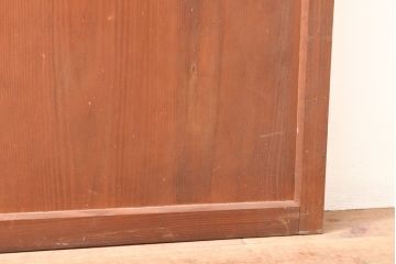 アンティーク建具　ダイヤガラス入りで大正ロマンな趣を感じる木製ドア(扉、建具)(R-053291)