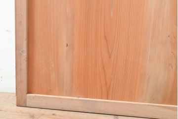 アンティーク建具　ダイヤガラス入りで大正ロマンな趣を感じる木製ドア(扉、建具)(R-053291)