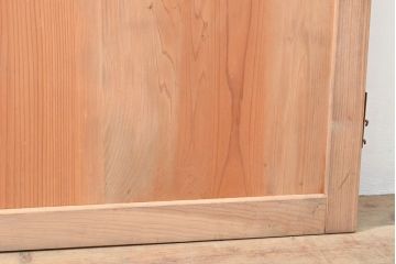 アンティーク建具　ダイヤガラス入りで大正ロマンな趣を感じる木製ドア(扉、建具)(R-053291)