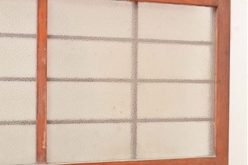アンティーク建具　シンプルなデザインとダイヤガラスが魅力の引き戸1枚(ガラス戸、建具)(R-053292)