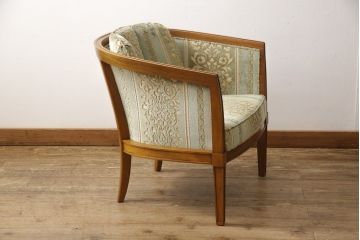 中古　美品　DREXEL HERITAGE(ドレクセルヘリテイジ)　J7610　ラウンジチェア(アームチェア、椅子)(定価約33万円)(R-053300)