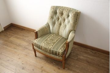 中古　美品　DREXEL HERITAGE(ドレクセルヘリテイジ)　J7610　1人掛けソファ(一人掛け、イージーチェア、ラウンジチェア、アームチェア、椅子)(定価約33万円)(R-053301)