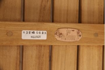 中古　 old maison(オールドメゾン)　チーク材　ナチュラルテイストの空間づくりにおすすめのチェア4脚セット(板座チェア、椅子)(R-053304)