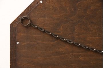 イギリスアンティーク　オーク材　クラシカルな佇まいのウォールミラー(壁掛け鏡)(R-053314)