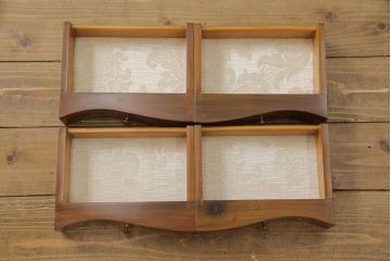 中古　美品　イタリア　最高級家具　インパクトのあるデザインが素晴らしい!象嵌入りのライティングビューロー(簿記机、引き出し、チェスト)(定価約140万円)(R-053321)