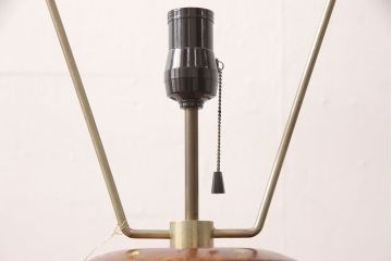 中古　海外輸入家具　民芸家具　パキスタン製　エスニックな色づかいが空間をお洒落に演出する特大のキャメルランプ(フロアスタンド、フロアライト、照明)(R-053326)