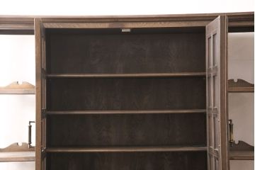和製ビンテージ　永田良介商店　希少品!凝ったつくりがワンランク上の空間づくりをかなえるキャビネット(食器棚、収納棚、飾り棚、ヴィンテージ)(定価約180万円)(R-053330)