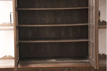 和製ビンテージ　永田良介商店　希少品!凝ったつくりがワンランク上の空間づくりをかなえるキャビネット(食器棚、収納棚、飾り棚、ヴィンテージ)(定価約180万円)(R-053330)