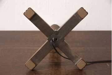 和製ビンテージ　希少品!　永田良介商店　温かみのある色合いがほっこりした空間を演出するテーブルランプ(スタンドライト、卓上照明、ヴィンテージ)(R-053333)