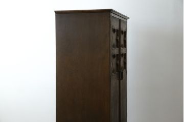 中古　永田良介商店　欧風のデザインが魅力的なワードローブ(衣装箪笥、引き出し、洋服タンス)(R-053340)