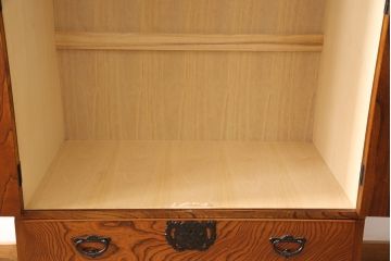 中古　美品　岩谷堂箪笥　上質な和の趣溢れるワードローブ(衣装タンス、洋服タンス、引き出し)(R-053344)