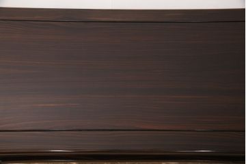 和製ビンテージ　国産　総縞黒檀(シマコクタン)材　特徴的な杢目が美しいローテーブル(座卓、センターテーブル、ヴィンテージ)(R-053350)