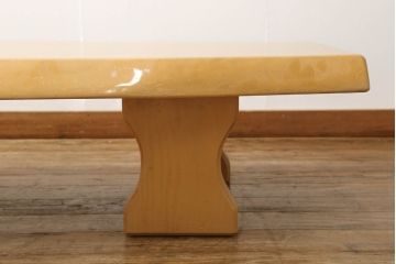 中古　美品　楓(カエデ)一枚板　特大サイズが目を引く座卓(ローテーブル)(R-053353)