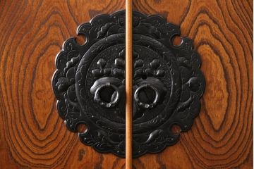 中古　美品　岩谷堂箪笥　迫力ある杢目が印象的な衣装タンス(和箪笥、着物箪笥、和たんす)(R-053355)