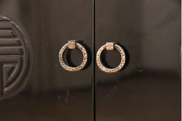中古　最高級品　希少!　豪華絢爛な装飾が存在感を放つ螺鈿細工のワードローブ(定価約100万円)(衣装タンス、収納棚、洋服タンス)(R-053360)