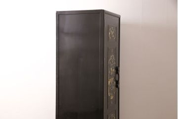 中古　最高級品　希少!　豪華絢爛な装飾が存在感を放つ螺鈿細工のワードローブ(定価約100万円)(衣装タンス、収納棚、洋服タンス)(R-053360)