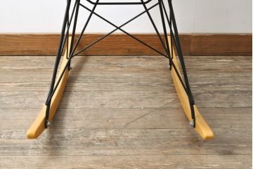 希少!　アメリカビンテージ　Hermanmiller(ハーマンミラー)　イームズシェルアームチェア　ロッカーベース　アップホルスター(ファブリック仕様)(ロッキングチェア、椅子、ヴィンテージ)(R-053364)