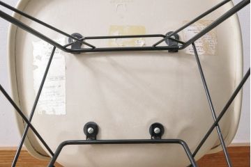 希少!　アメリカビンテージ　Hermanmiller(ハーマンミラー)　イームズシェルチェア　ロッカーベース　アップホルスター(ロッキングチェア、椅子、ヴィンテージ)(R-053365)