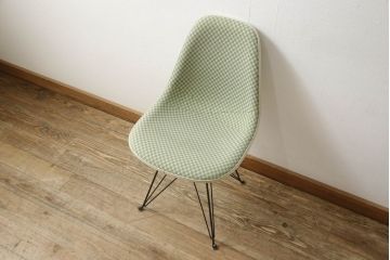 希少!　アメリカビンテージ　Hermanmiller(ハーマンミラー)　イームズシェルチェア　アップホルスター(サイドチェア、椅子、ヴィンテージ)(R-053366)