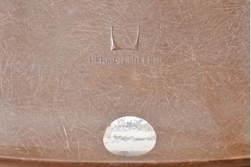 希少!　アメリカビンテージ　Hermanmiller(ハーマンミラー)　イームズファイバーグラスシェルアームチェア(椅子、ヴィンテージ)(R-053367)