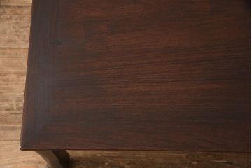 アンティーク家具　明治期　美しい木肌を堪能できる総シタン材製の文人文机(座卓、ローテーブル、総紫檀材)(R-053373)