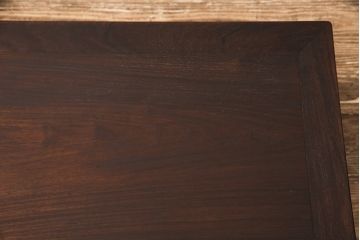 アンティーク家具　明治期　美しい木肌を堪能できる総シタン材製の文人文机(座卓、ローテーブル、総紫檀材)(R-053373)
