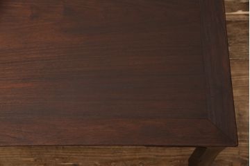 アンティーク家具　明治期　美しい木肌を堪能できる総シタン材製の文人文机(座卓、ローテーブル、総紫檀材)(R-053373)