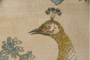 イタリアビンテージ　絶版品　イタリア高級家具　SELVA(セルバ)社製　オリエンタルな雰囲気が魅力の希少なラウンジアームチェア(椅子、ヴィンテージ)(R-053380)