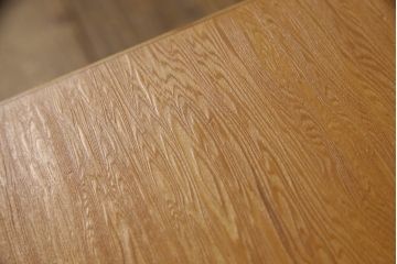 中古　民芸家具　屋久杉　蜜に詰まった杢目が美しく上品な文机(座机、在宅ワーク、在宅用ローテーブル、ワークデスク、引き出し)(R-053389)