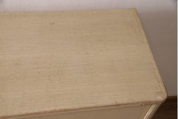 中古　リメイク　伝統工芸士・中沢和夫作　一峰　上品な和を演出する細やかな金具が魅力的な加茂桐箪笥・上段(胴丸、桐たんす、衣装箪笥、和タンス、洋服タンス)(R-053390)