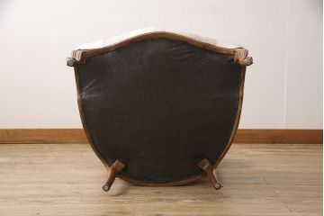中古　美品　DREXEL HERITAGE(ドレクセルヘリテイジ)　 Upholstery(アップホルスタリー)　気品ある佇まいが高級感溢れるラウンジチェア(一人掛けソファ、1P、アームソファ)(定価約59万円)(R-053394)