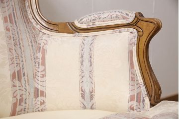 中古　美品　DREXEL HERITAGE(ドレクセルヘリテイジ)　 Upholstery(アップホルスタリー)　気品ある佇まいが高級感溢れるラウンジチェア(一人掛けソファ、1P、アームソファ)(定価約59万円)(R-053394)