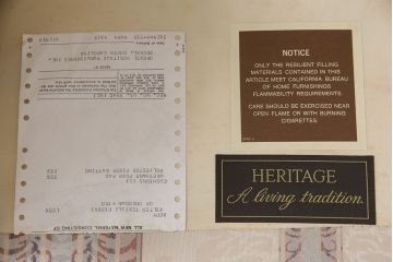 中古　美品　DREXEL HERITAGE(ドレクセルヘリテイジ)　 Upholstery(アップホルスタリー)　気品ある佇まいが高級感溢れるラウンジチェア(一人掛けソファ、1P、アームソファ)(定価約59万円)(R-053394)
