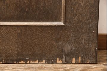 和製ビンテージ　永田洋家具店　永田良介商店　凝ったデザインのステンドグラスが魅力的な木製ドア(扉、建具、ヴィンテージ)(R-053400)