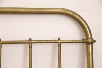 イギリスアンティーク　華やかな空間を演出してくれる真鍮製ベッドフレーム(シングルサイズ)(R-053405)