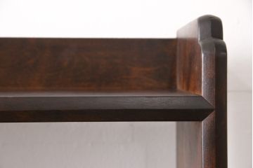 中古　希少!　民芸家具　シンプルなデザインで取り入れやすい本棚(ブックシェルフ、書棚、飾り棚、オープンラック)(R-053410)