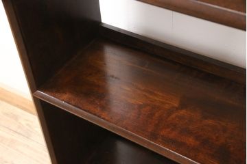 中古　希少!　民芸家具　シンプルなデザインで取り入れやすい本棚(ブックシェルフ、書棚、飾り棚、オープンラック)(R-053410)