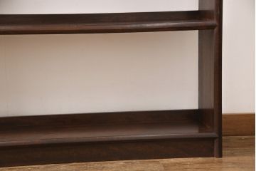 中古　希少!　民芸家具　シンプルなデザインで取り入れやすい本棚(ブックシェルフ、書棚、飾り棚、オープンラック)(R-053410)