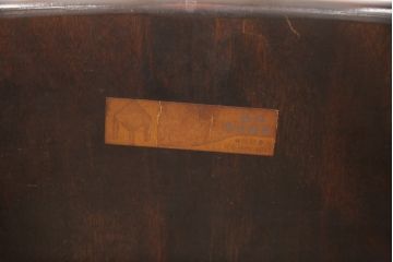 中古　松本民芸家具　落ち着いた大人空間におすすめのT.R.ゲートレッグテーブル(バタフライテーブル)(定価約31万円)(R-053423)