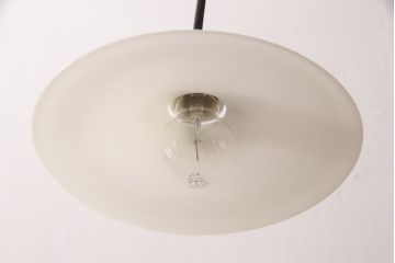 アンティーク照明　和製アンティーク　シンプルでありながらレトロな雰囲気を醸し出す平笠照明(天井照明、吊り下げ照明、ペンダントライト)(R-053428)