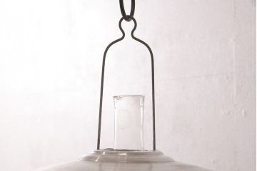 和製アンティーク　平芯　空間の雰囲気をぐっと盛り上げてくれるオイルランプ(ハンギングランプ、吊り下げランプ、ランタン)(R-053430)