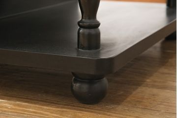 ビンテージ家具　高級品!美しい螺鈿(らでん)と石細工の絵が見事な両面使いローテーブル(センターテーブル、座卓、ヴィンテージ)(R-053432)