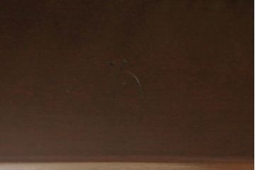 中古　美品　松本民芸家具　#77型  ラッシ座(ガマ座)の二人掛け曲肘イス(アームベンチ、ソファ、椅子)(定価約33万円)(R-053434)