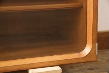 和製ビンテージ　日田工芸　選べる!脚付きリメイク・台輪製作　スタイリッシュなデザインがお洒落な戸棚(キャビネット、収納棚、ヴィンテージ)(R-053441)