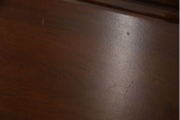 中古　松本民芸家具　H型　ボールフットが特徴的なライティングビューロー(簿記机、在宅ワーク、在宅用デスク、チェスト)(R-053442)