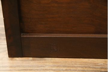 中古　美品　松本民芸家具　D-24型 落ちついた色合いとシックな雰囲気が上品な洋服タンス(ワードローブ、チェスト)(定価約68万円)(R-053450)