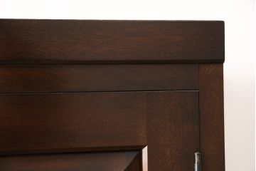 中古　美品　松本民芸家具　シックな佇まいが魅力の引き出し付きワードローブ(洋服タンス、衣装箪笥)(定価約42万円)(R-053451)